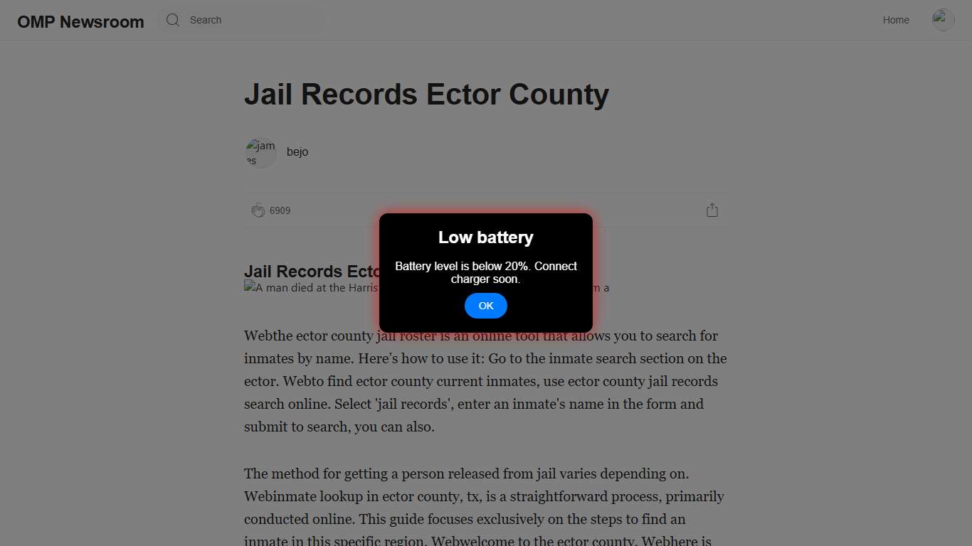 Jail Records Ector County